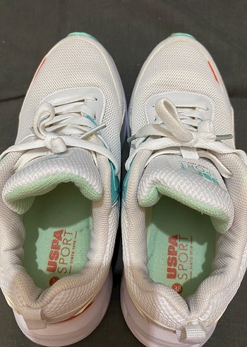 38 Beden beyaz Renk US Polo Beyaz Spor Kadın Sneakers