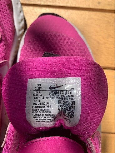 34 Beden pembe Renk Nike spor ayakkabı