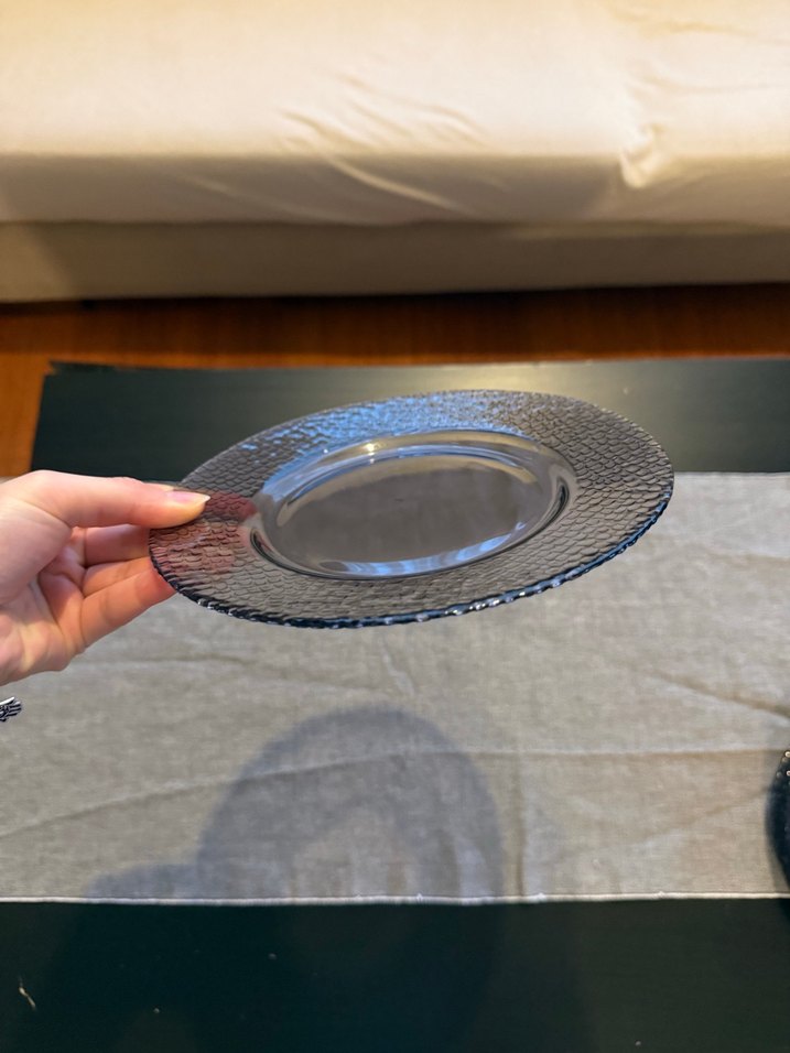 5li Mor Cam Tabak Seti - Görsel 3