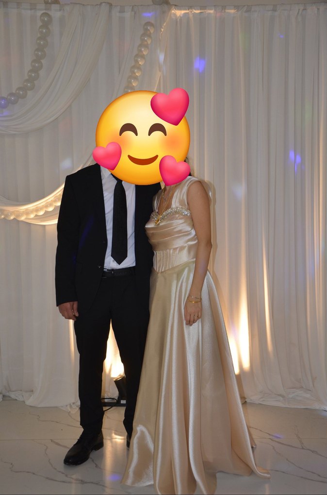 taşlı saten abiye - Görsel 2