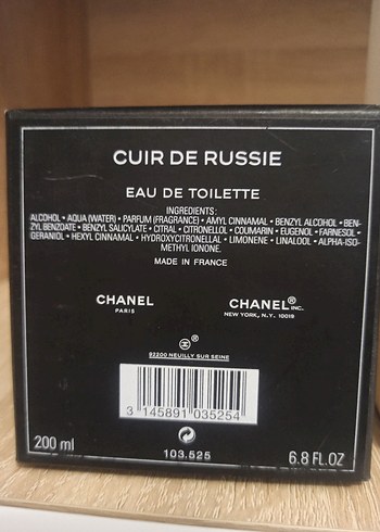 (2018) Chanel Cuir de Russie EDT - Görsel 2