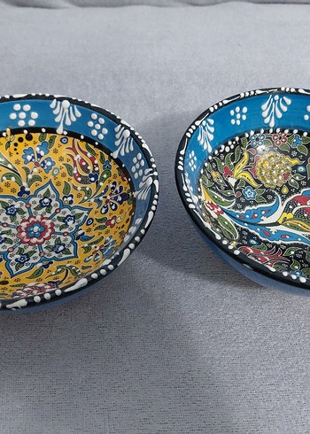 Renkli Desenli Seramik Kase Seti - Görsel 2