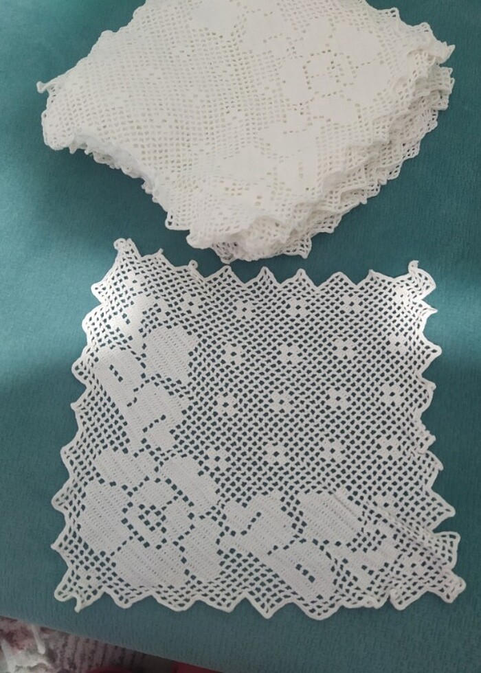 Dantel peçete takımları - Görsel 3