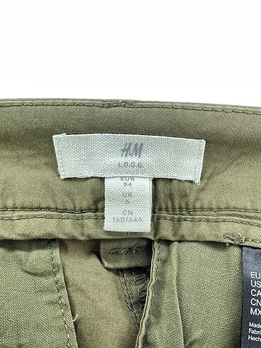 34 Beden yeşil Renk H&M Kumaş Pantolon %70 İndirimli.