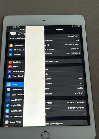 Beyaz Apple iPad Tablet - Görsel 5