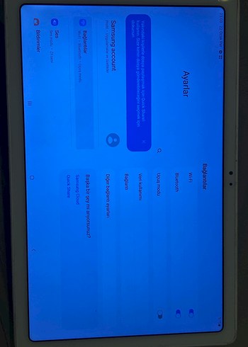 Beyaz Samsung Galaxy Tab A7 Tablet - Görsel 6