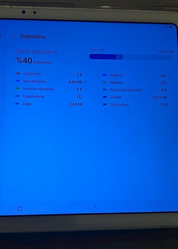 Beyaz Samsung Galaxy Tab A7 Tablet - Görsel 7