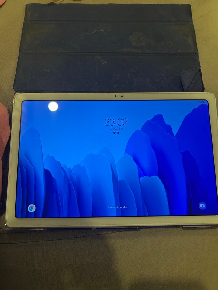 Beyaz Samsung Galaxy Tab A7 Tablet - Görsel 2