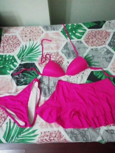  Pembe Etekli bikini takımı 