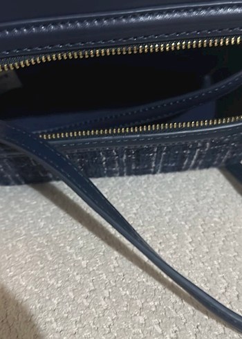 Zara Siyah Ekose Desenli Kadın Çanta