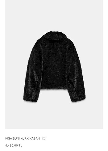 Zara Siyah Kısa Suni Kürk - Görsel 2
