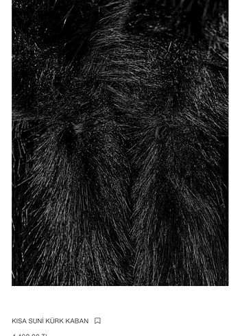 Zara Siyah Kısa Suni Kürk - Görsel 4
