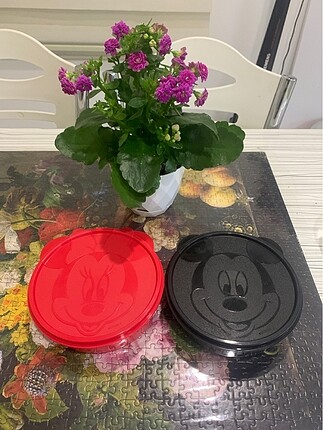 Minnie ve mickey saklama kabı 490 ml ikili