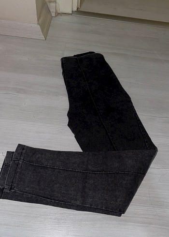 Siyah Elastik Kadın Skinny Denim tayt Pantolon - Görsel 2