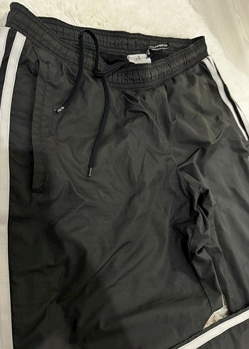 Kadın paraşüt kumaş Siyah Adidas Eşofman Altı - Görsel 2