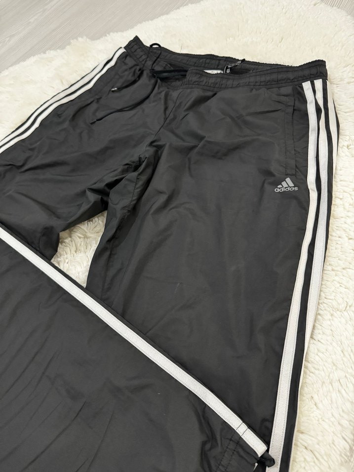 Kadın paraşüt kumaş Siyah Adidas Eşofman Altı - Görsel 3