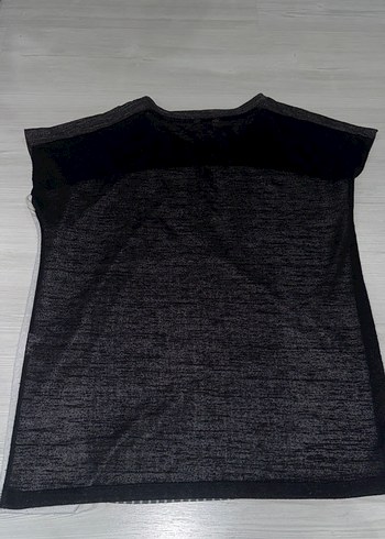 Kadın Gri Baskılı Kısa Kollu Tişört - Görsel 3