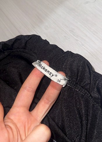 Siyah Kadın parlak simli Midi Tayt - Görsel 3