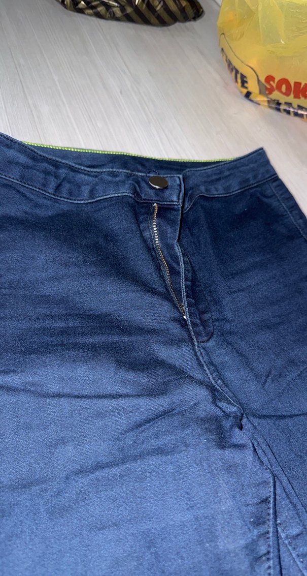 Esnek Lacivert Kadın Slim Fit Denim Pantolon - Görsel 2