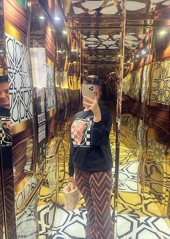 Kadın çizgili pantolon - Görsel 3