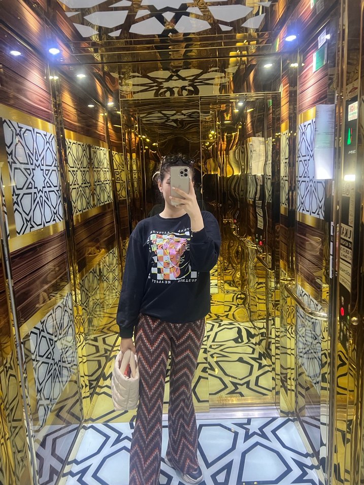 Kadın çizgili pantolon - Görsel 4