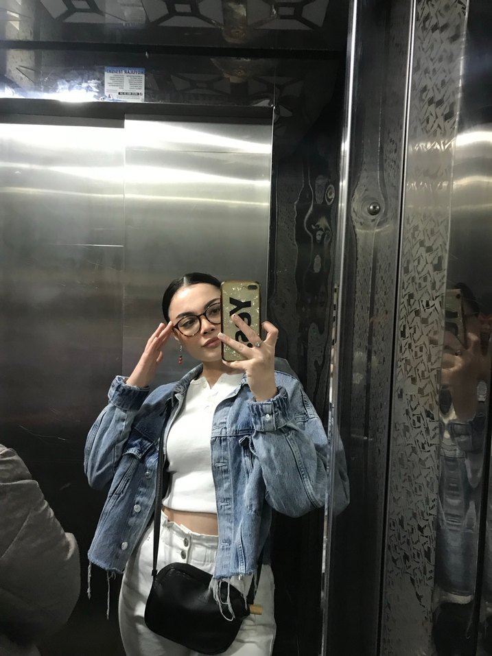 Kadın Gri Bağcıklı Denim Ceket - Görsel 3