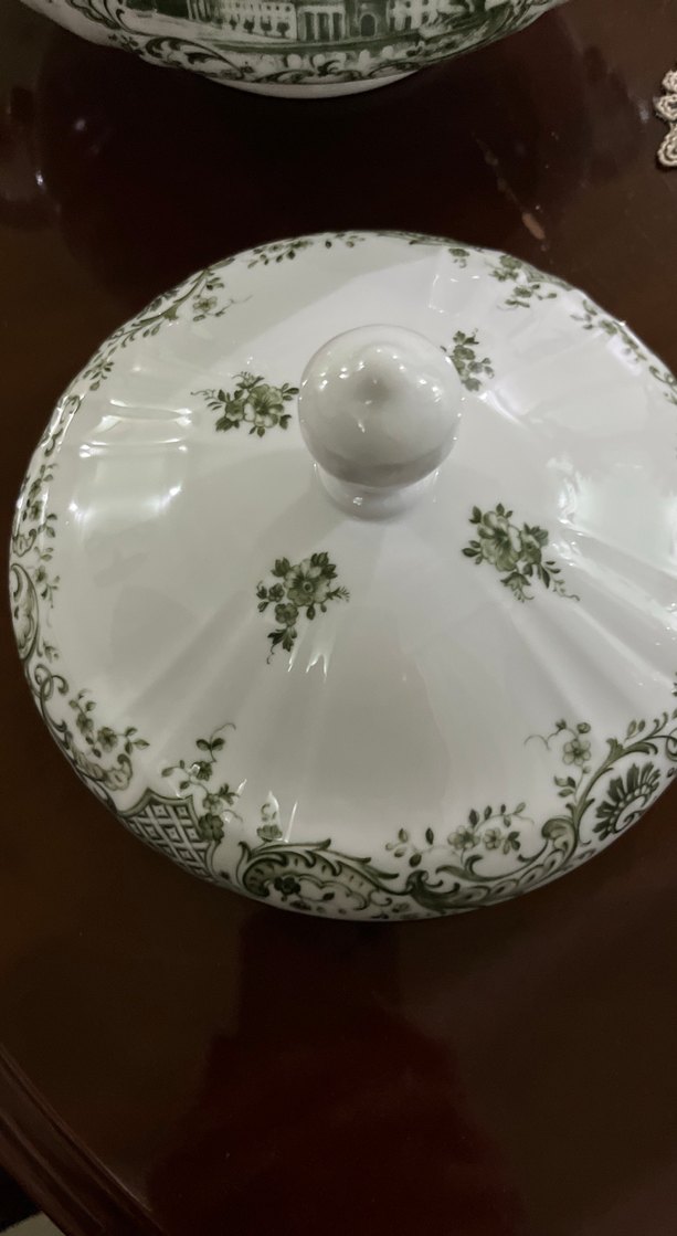 İşlemeli Gri Desenli Beyaz Porselen Çorba Kasesi - Görsel 3