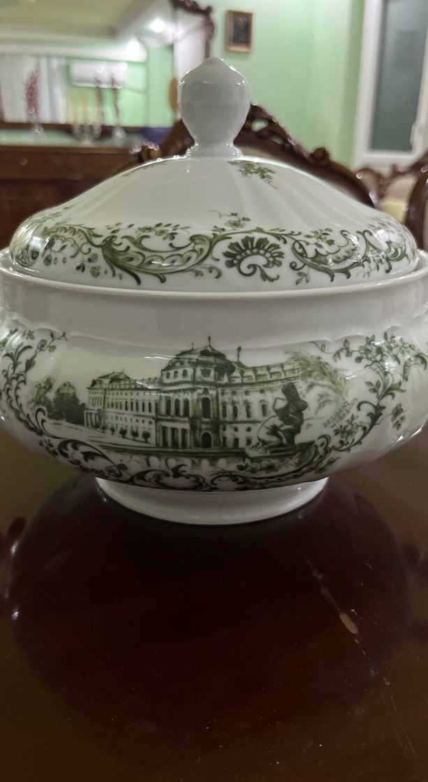 İşlemeli Gri Desenli Beyaz Porselen Çorba Kasesi - Görsel 4