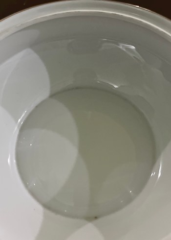 Altın detaylı beyaz kapaklı servis tabağı - Görsel 3