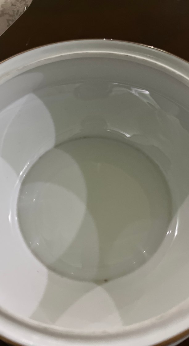 Altın detaylı beyaz kapaklı servis tabağı - Görsel 3