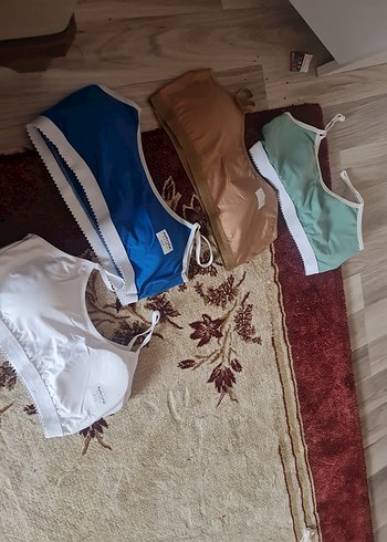 Beyaz Mini Spor Sütyeni 4 adet - Görsel 4