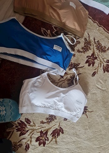 Beyaz Mini Spor Sütyeni 4 adet - Görsel 3