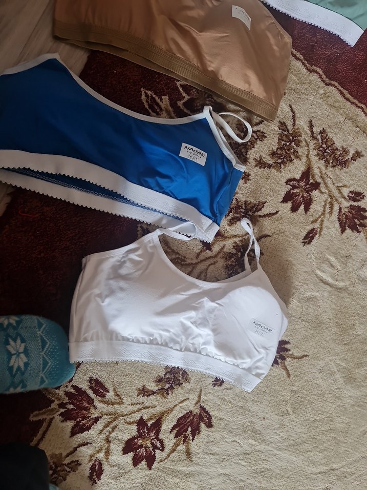 Beyaz Mini Spor Sütyeni 4 adet - Görsel 3