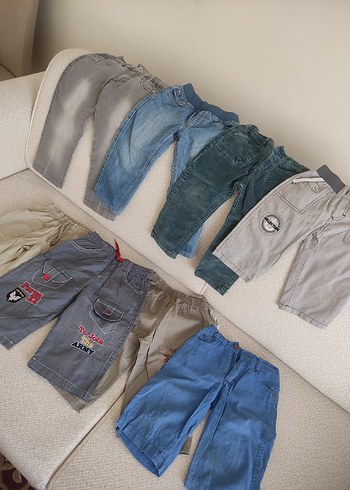 Gri Bol Kesim Denim Erkek Şort