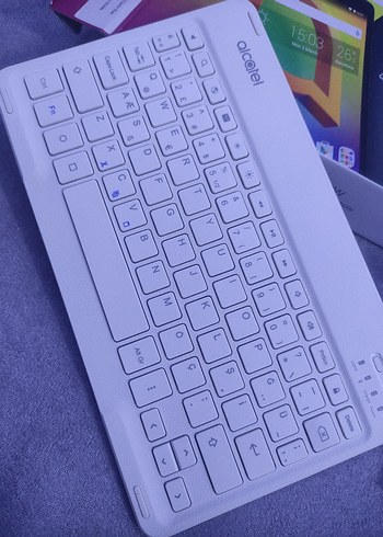 Alcatel Beyaz Kablosuz Klavye - Görsel 3
