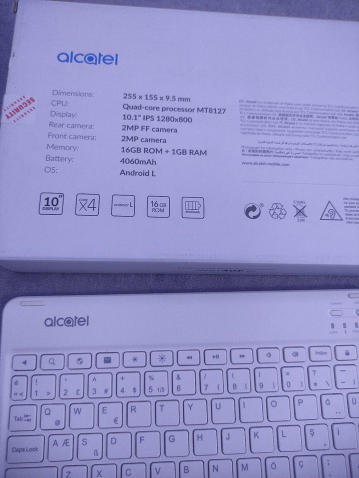 Alcatel Beyaz Kablosuz Klavye - Görsel 5