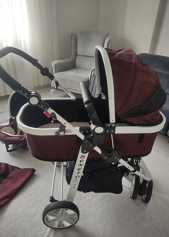 Benetton Bordo Bebek Arabası ve Taşıma Koltuğu Seti