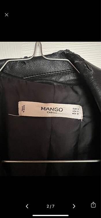 Mango Mango deri ceket