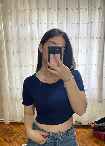 kısa kollu crop