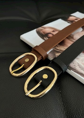 Klasik Zarif Deri Tokalı Kadın Kemeri - Görsel 2