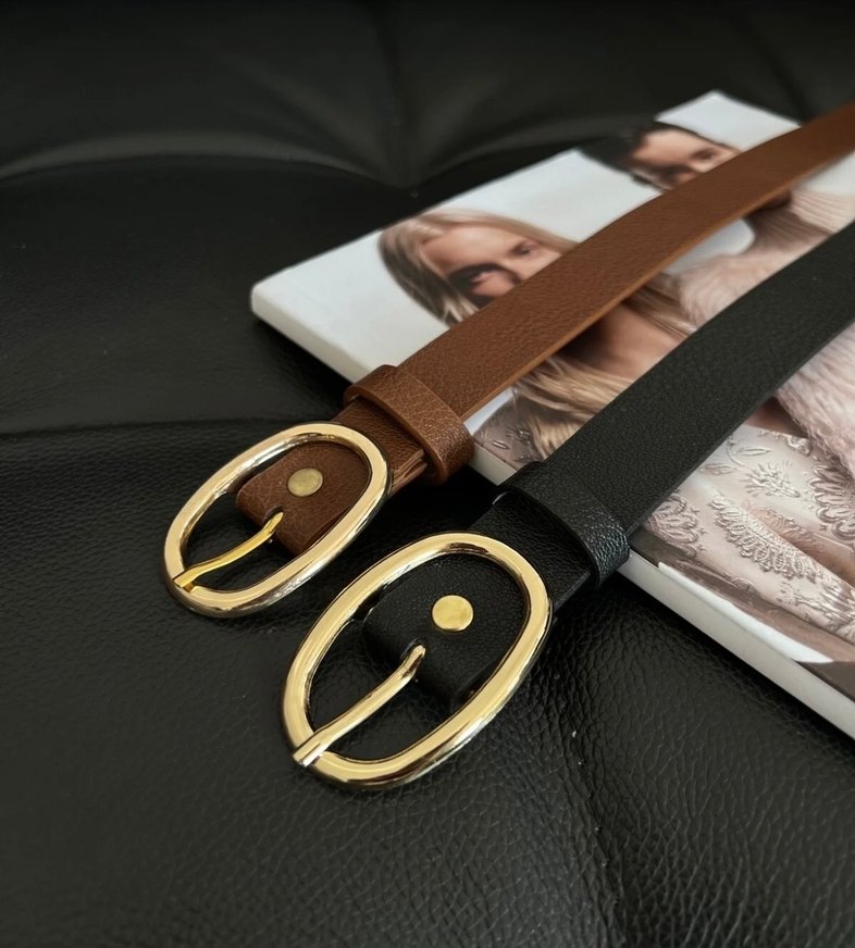 Klasik Zarif Deri Tokalı Kadın Kemeri - Görsel 2