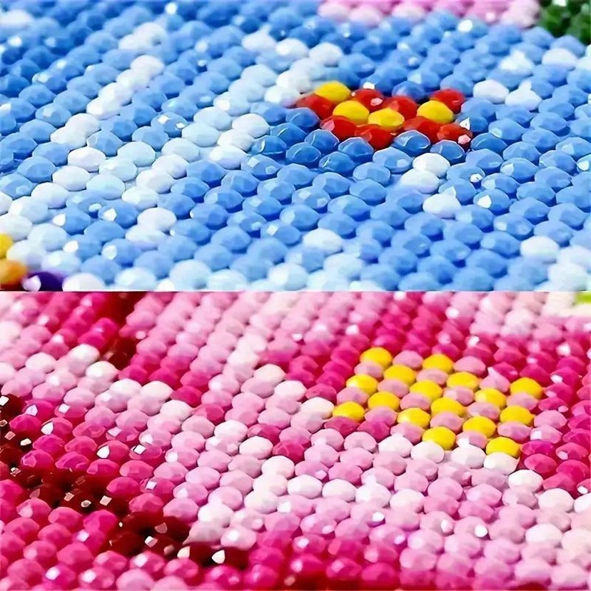 5D Mandala desenli elmas tablo yapma seti - Görsel 4