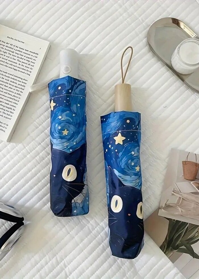 Anime kedi desenli şemsiye ? - Görsel 2