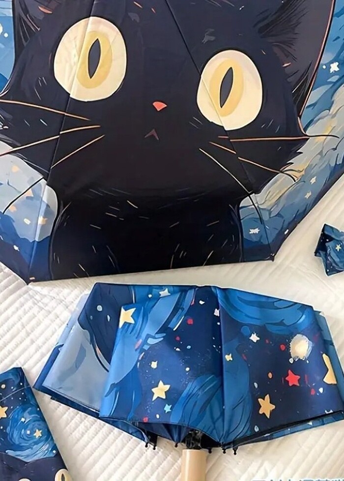 Anime kedi desenli şemsiye ? - Görsel 4
