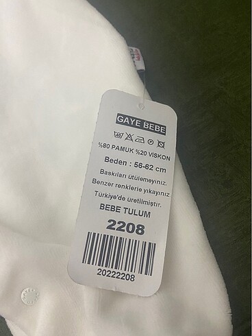 3 Ay Beden çeşitli Renk Sıfır etiketli bebek tulum