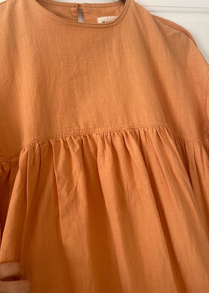 Turuncu elbise - Görsel 3