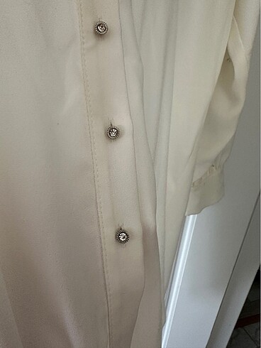 Kayra kolları taşlı gömlek - Görsel 4