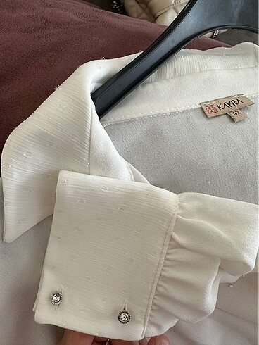 Kayra kolları taşlı gömlek - Görsel 3