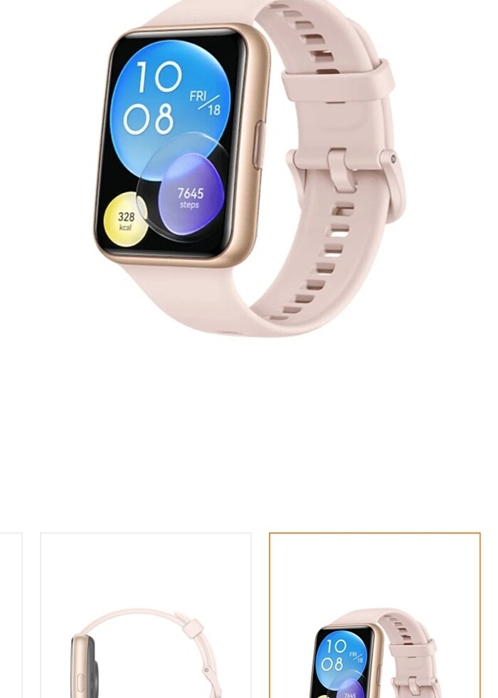 Akıllı saat huawei watch fit 2 sakura pembesi - Görsel 2