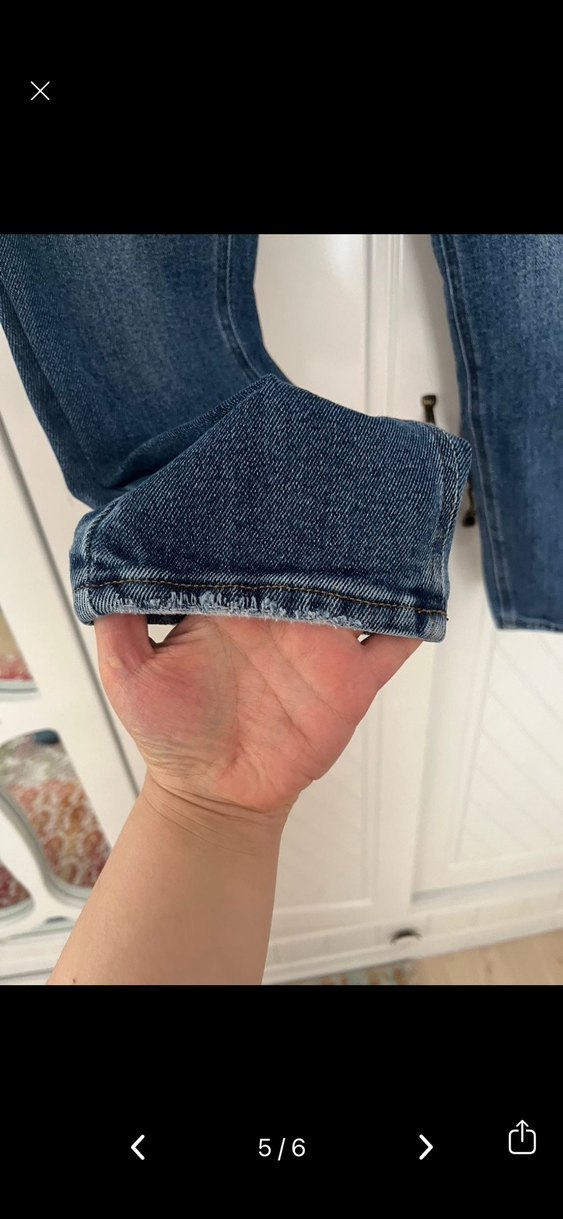 Defacto Kadın Mavi Denim Kot Pantolon - Görsel 5